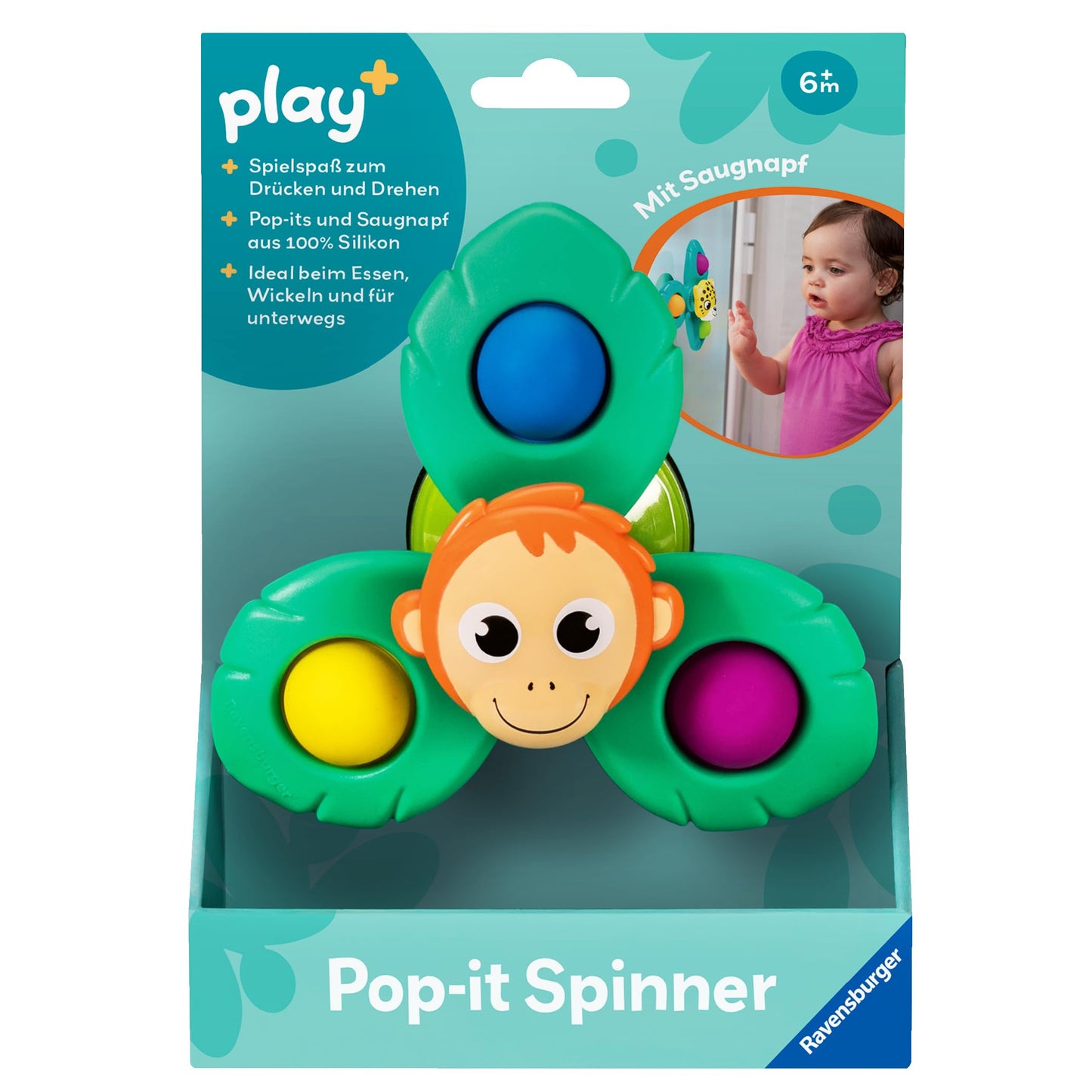 Ravensburger Play+ Spin & Pop - Monkey