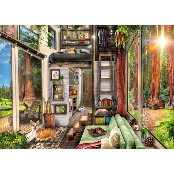 Ravensburger Redwood Forest Tiny House 1000 Piece Puzzle