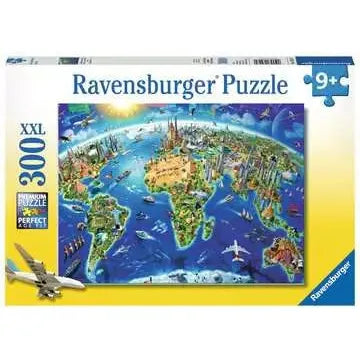 Ravensburger World Landmarks Map 300 Piece Puzzle
