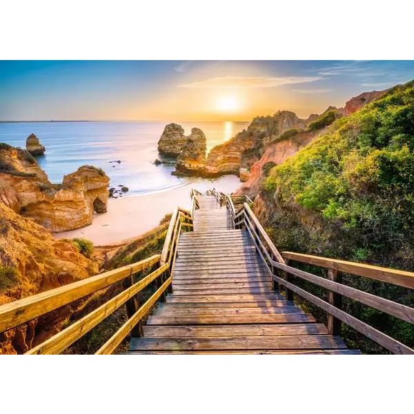 Ravensburger Beautiful Walkways: Stairway to Camilo Beach Algarve 1000 Piece Puzzle
