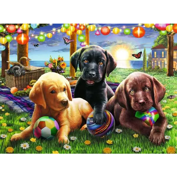 Ravensburger Puppy Picnic 100 Piece Puzzle