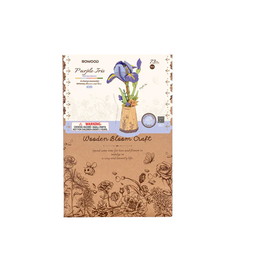 Rowood DIY Flower Puzzle - Purple Iris