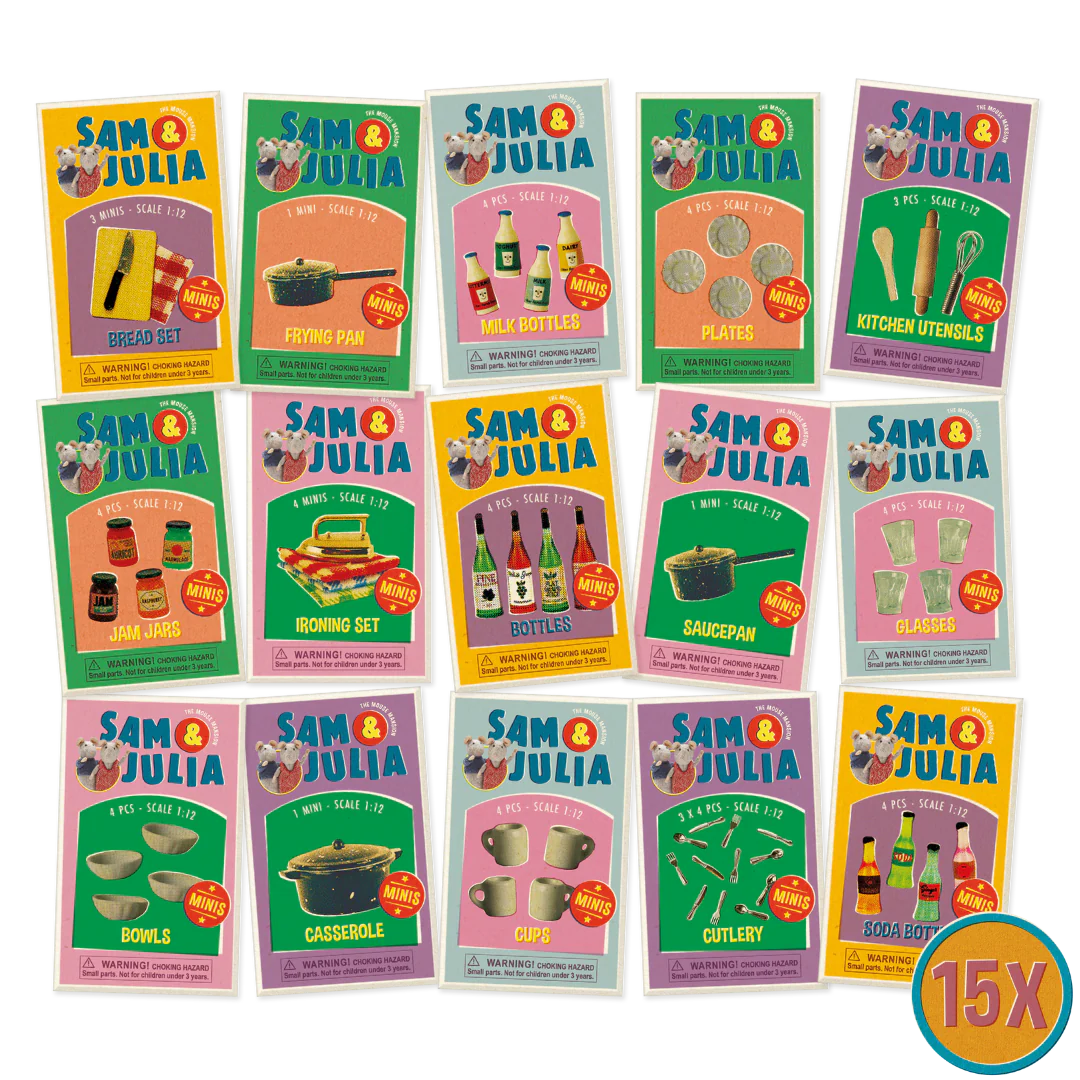 Sam & Julia - Miniature Kitchen Utensils in Matchbox