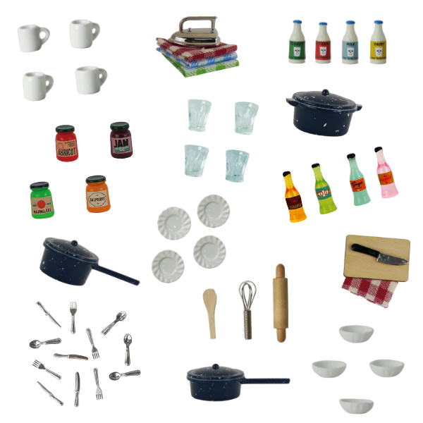 Sam & Julia - Miniature Kitchen Utensils in Matchbox