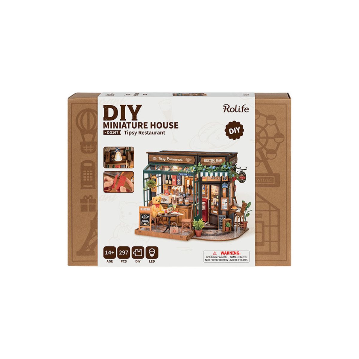 Rolife DIY Miniature House Tipsy Restaurant