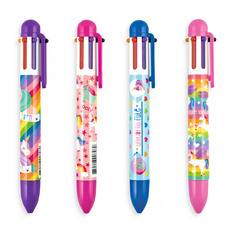 Ooly Unique Unicorns 6 Click Colour Pens