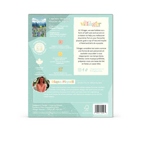 Villager Puzzles Lupines Meadow 1000 Piece Puzzle