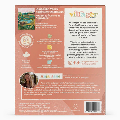 Villager Puzzles Okanagan Valley 500 Piece Puzzle