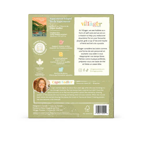 Villager Puzzles Vancouver Island 1000 Piece Puzzle