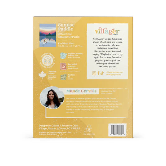 Villager Puzzles Sunrise Paddle 1000 Piece Puzzle