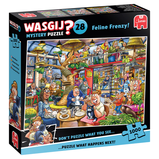 Wasgij Feline Frenzy! 1000 Piece Mystery Puzzle