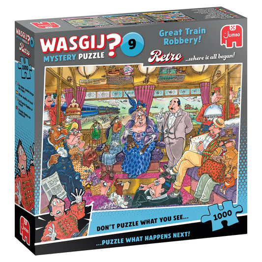Wasgij Retro Great Train Robbery! 1000 Piece Mystery Puzzle