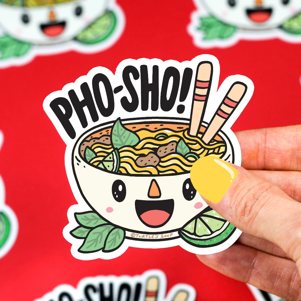 Turtle's Soup Pho Sho Soup Vinyl Sticker