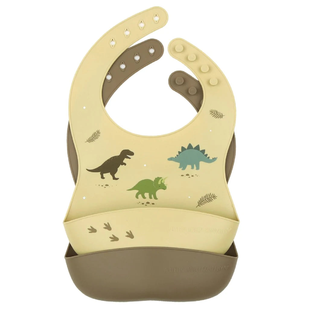 A Little Lovely Silicone Bibs - Dinosaurs