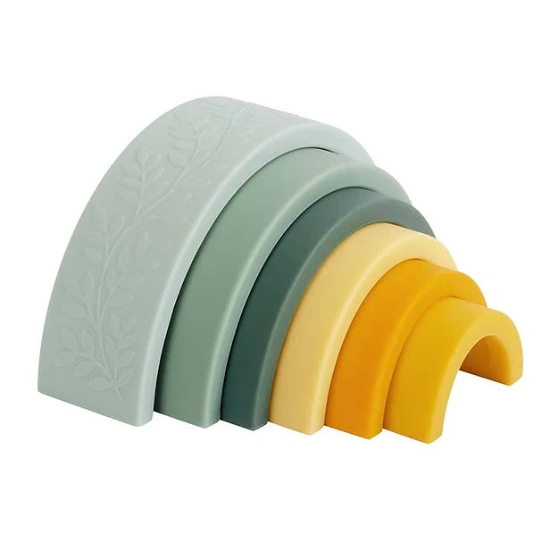 A Little Lovely Rainbow Stacking Toy - Sage