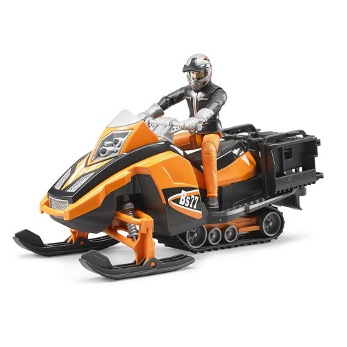 Bruder Snowmobile with Driver and Accessories