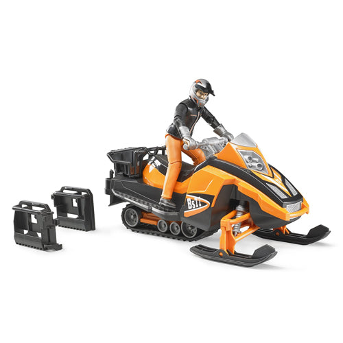 Bruder Snowmobile with Driver and Accessories