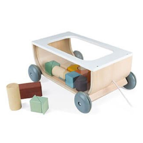 Janod Cart with Blocks