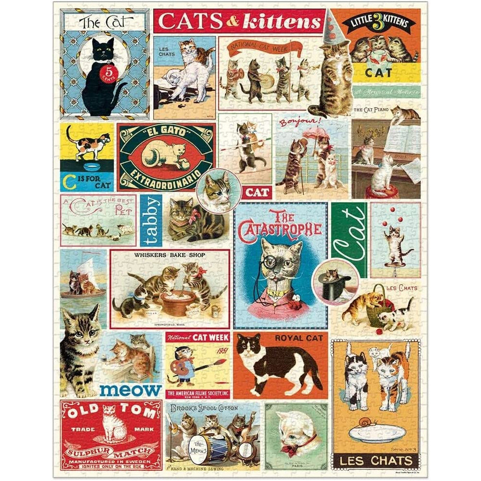 Cavallini & Co. - Cats & Kittens 1000 Piece Puzzle
