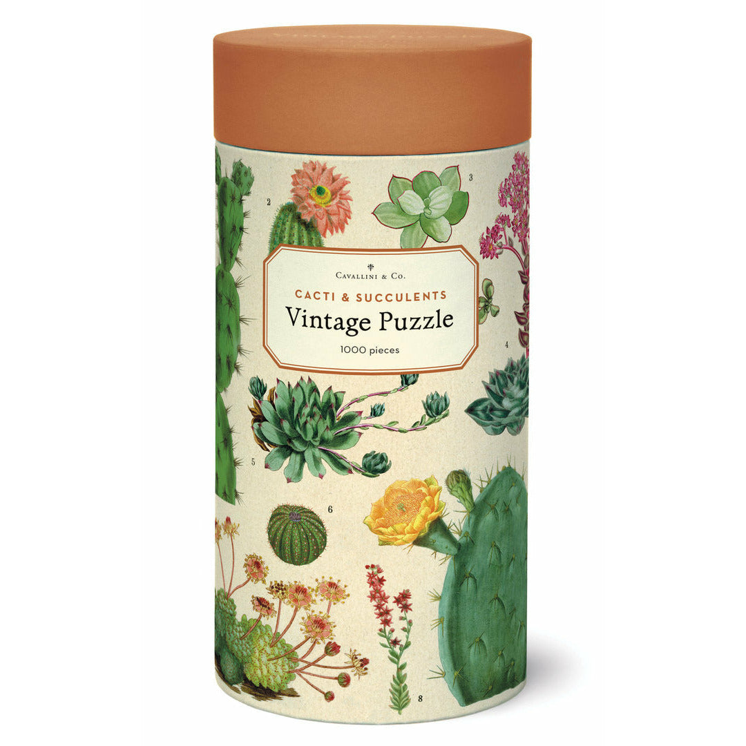 Cavallini & Co. - Cacti & Succulents 1000 Piece Puzzle