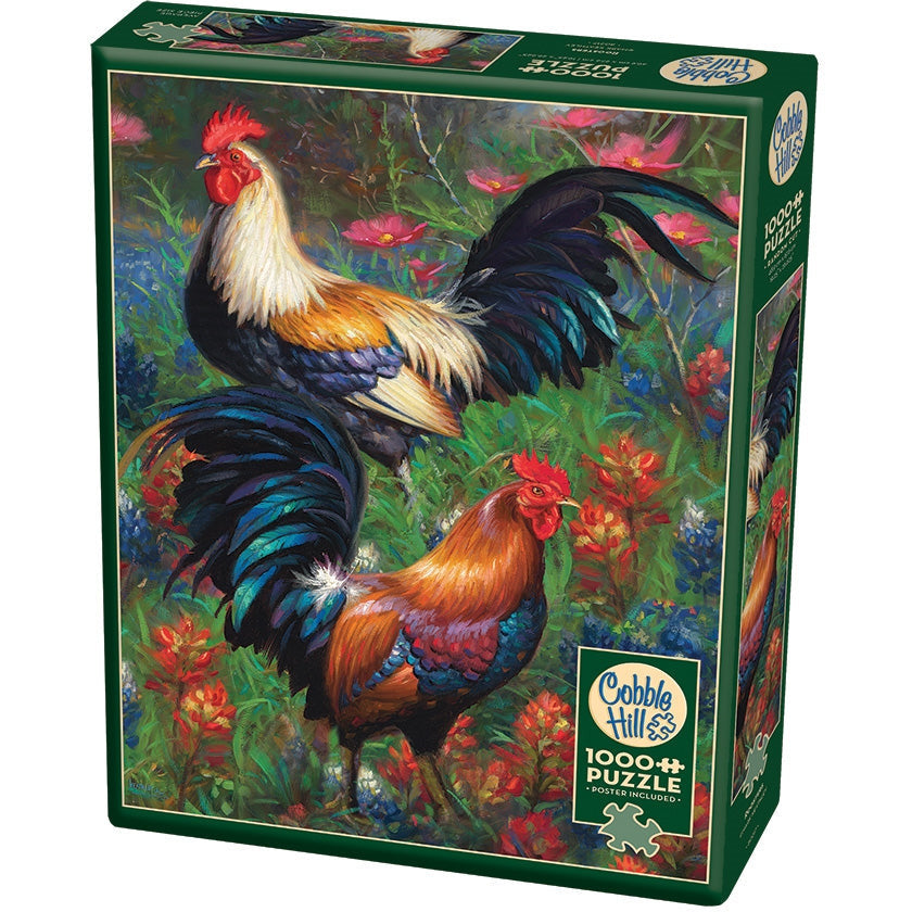 Cobble Hill Roosters 1000 Piece Puzzle