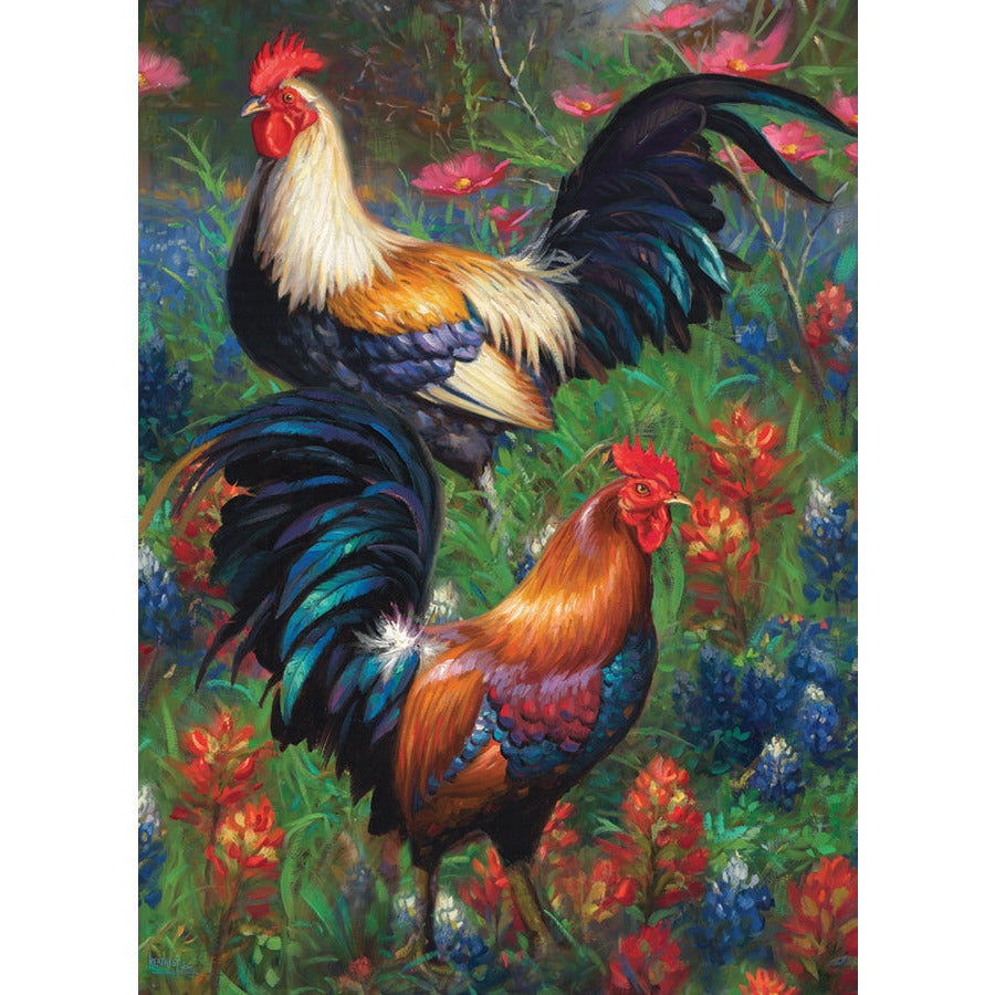 Cobble Hill Roosters 1000 Piece Puzzle