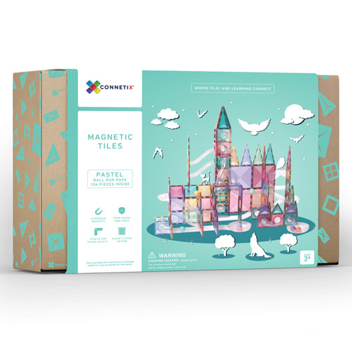 Connetix 106 Piece Pastel Ball Run Set