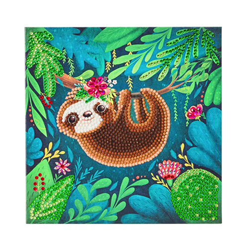Crystal Art Card - Sloth