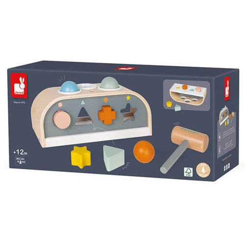 Janod Sweet Cocoon Tap Tap and Shape Sorter