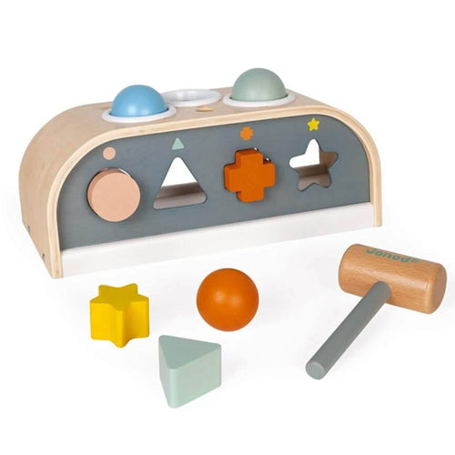 Janod Sweet Cocoon Tap Tap and Shape Sorter