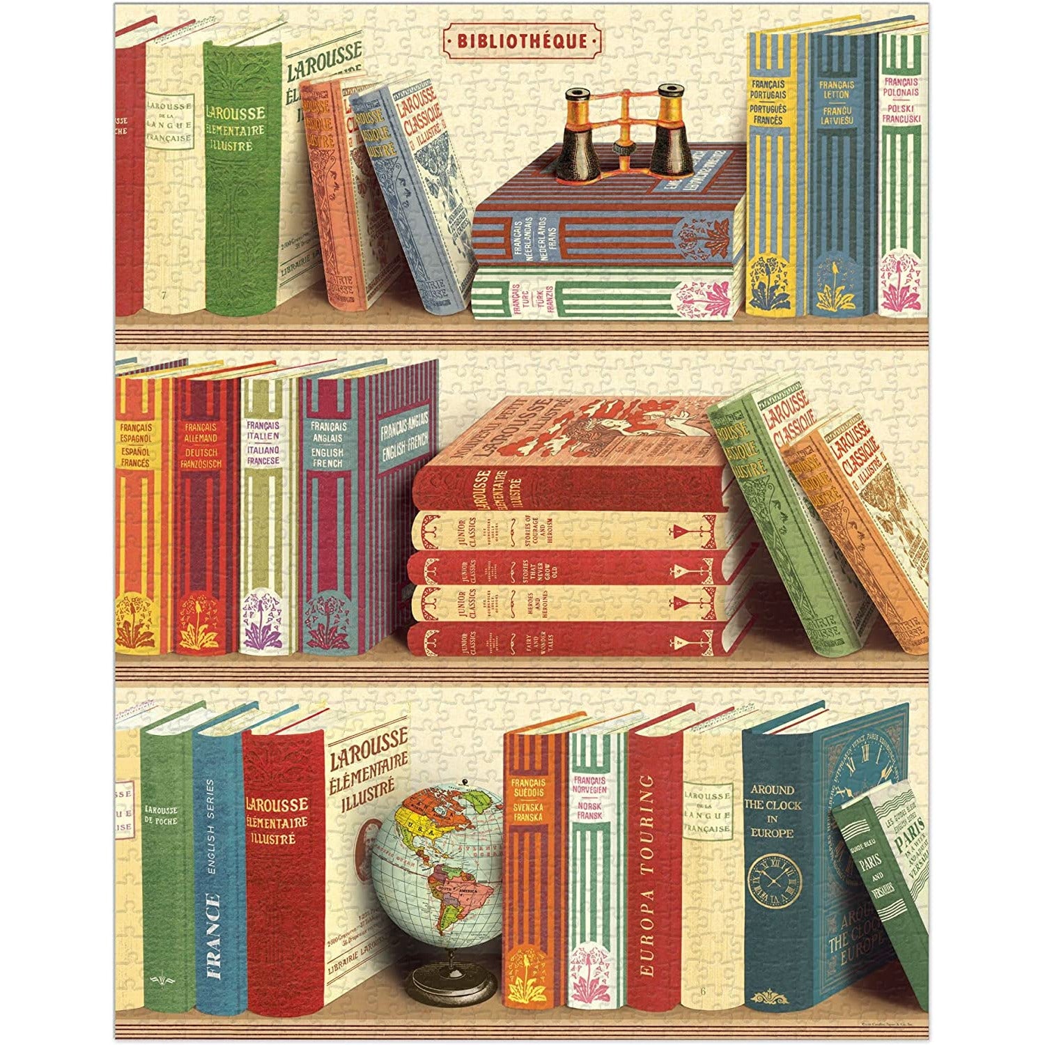 Cavallini & Co. - Library Books 1000 Piece Puzzle