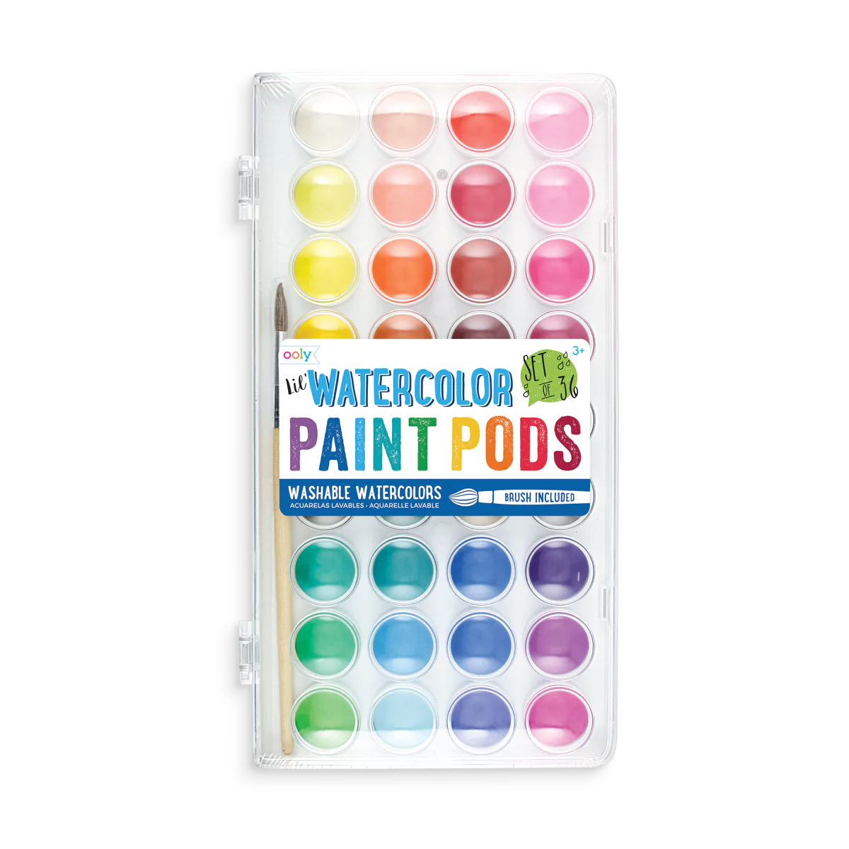 Ooly Lil' Watercolor Paint Pods - 36 Piece Set