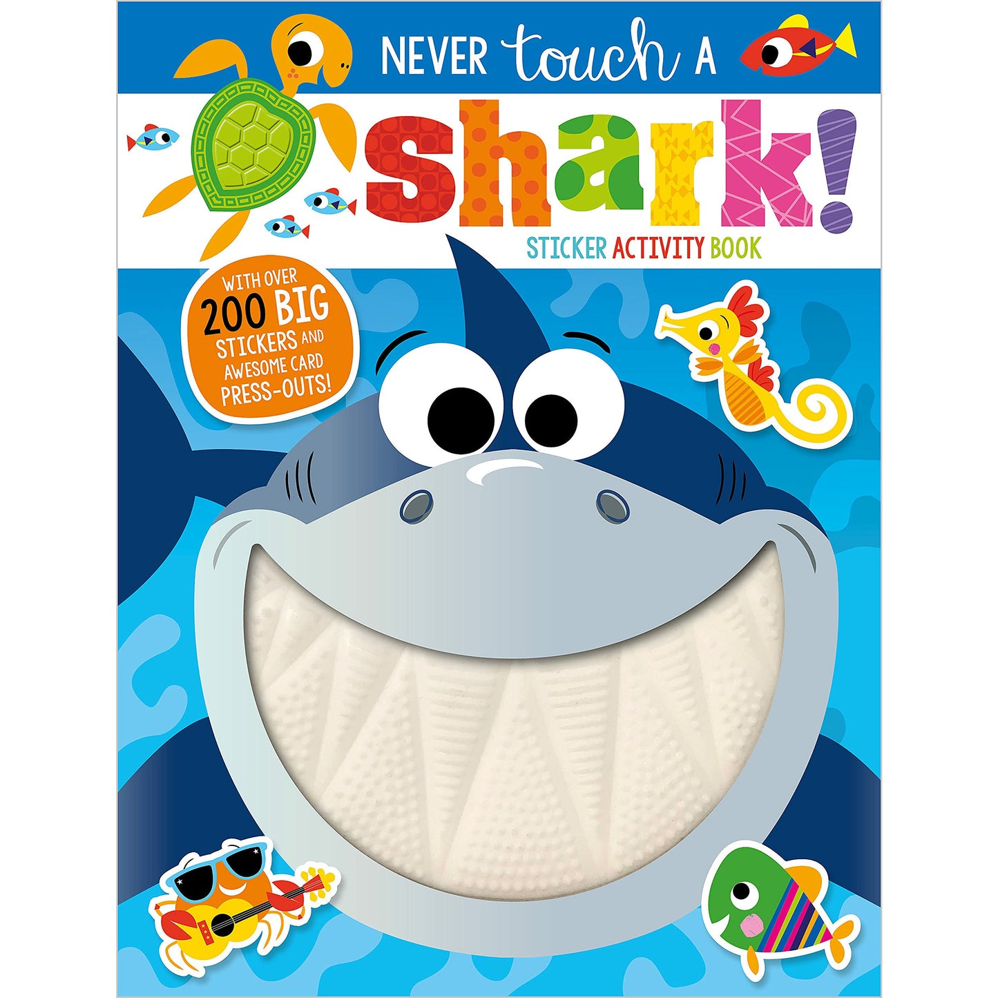 Make Believe Ideas Books Never Touch a Shark Sticker Activity Book
