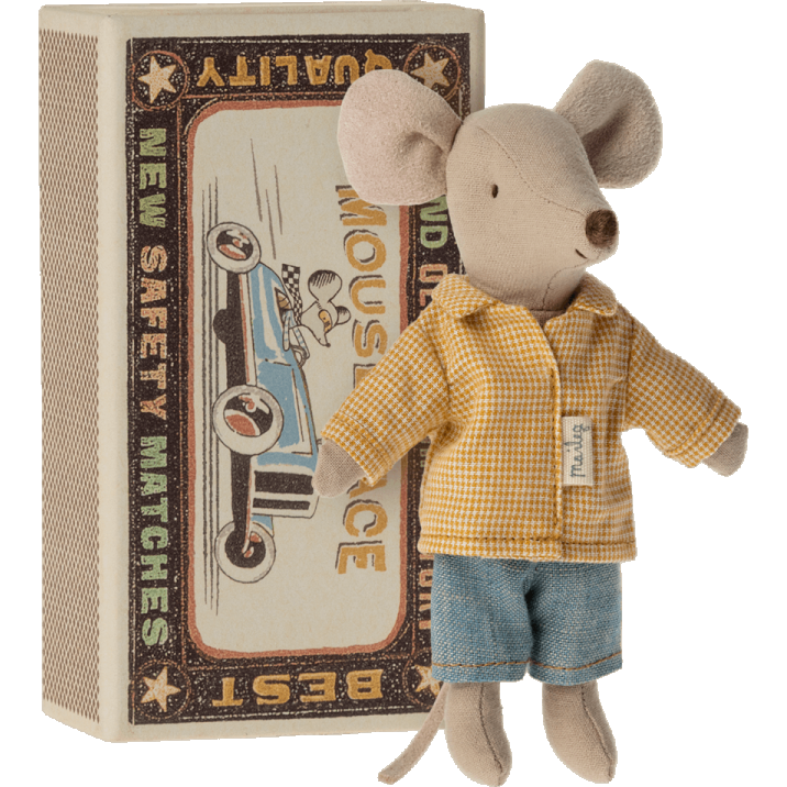 Maileg Big Brother Mouse in Matchbox
