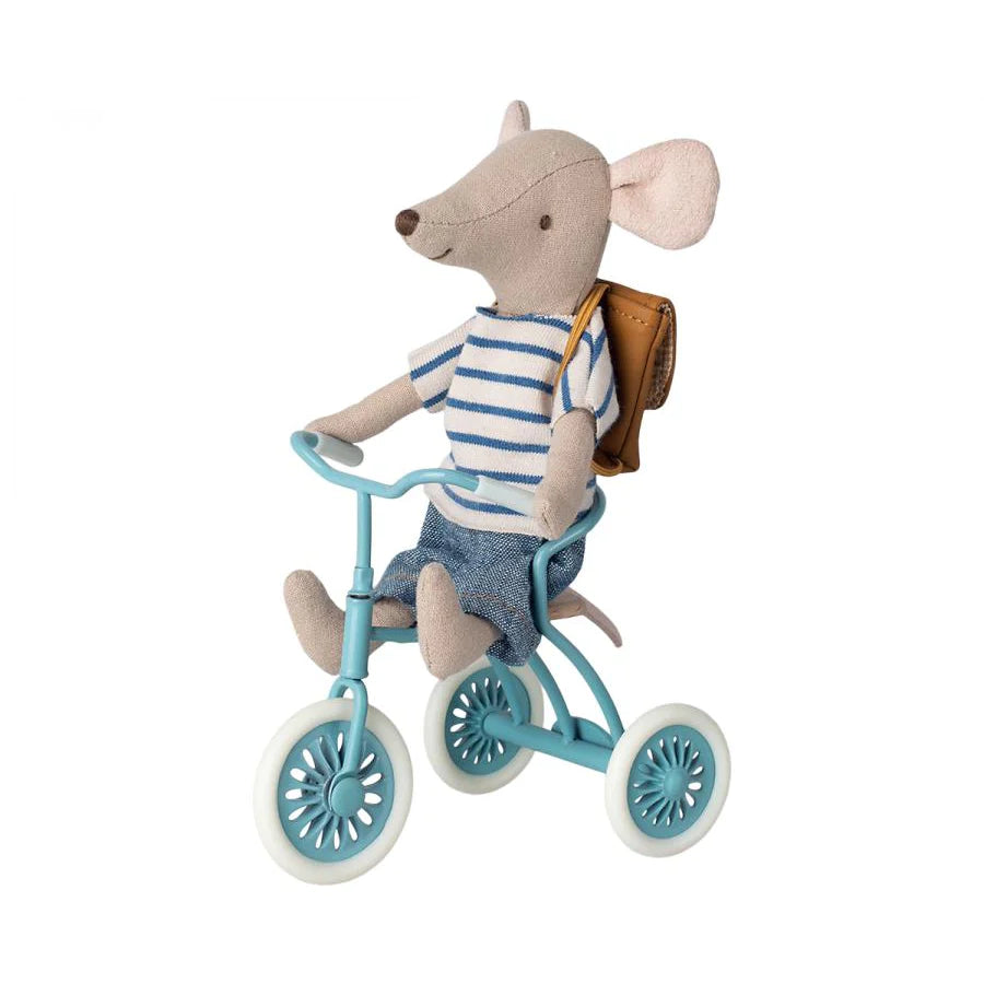 Maileg Mouse Abri a Tricycle - Petrol Blue