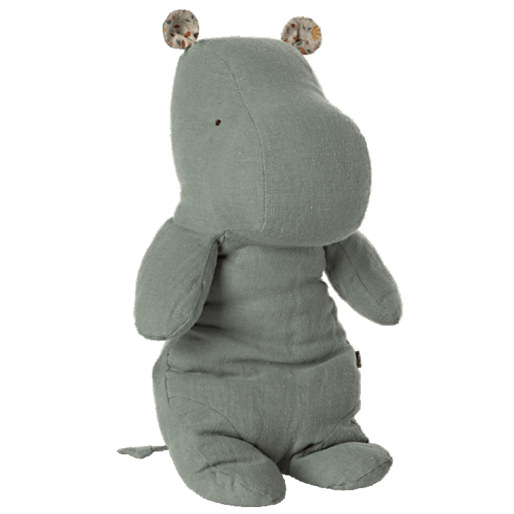 Maileg Safari Friends Medium Hippo - Chinos Green