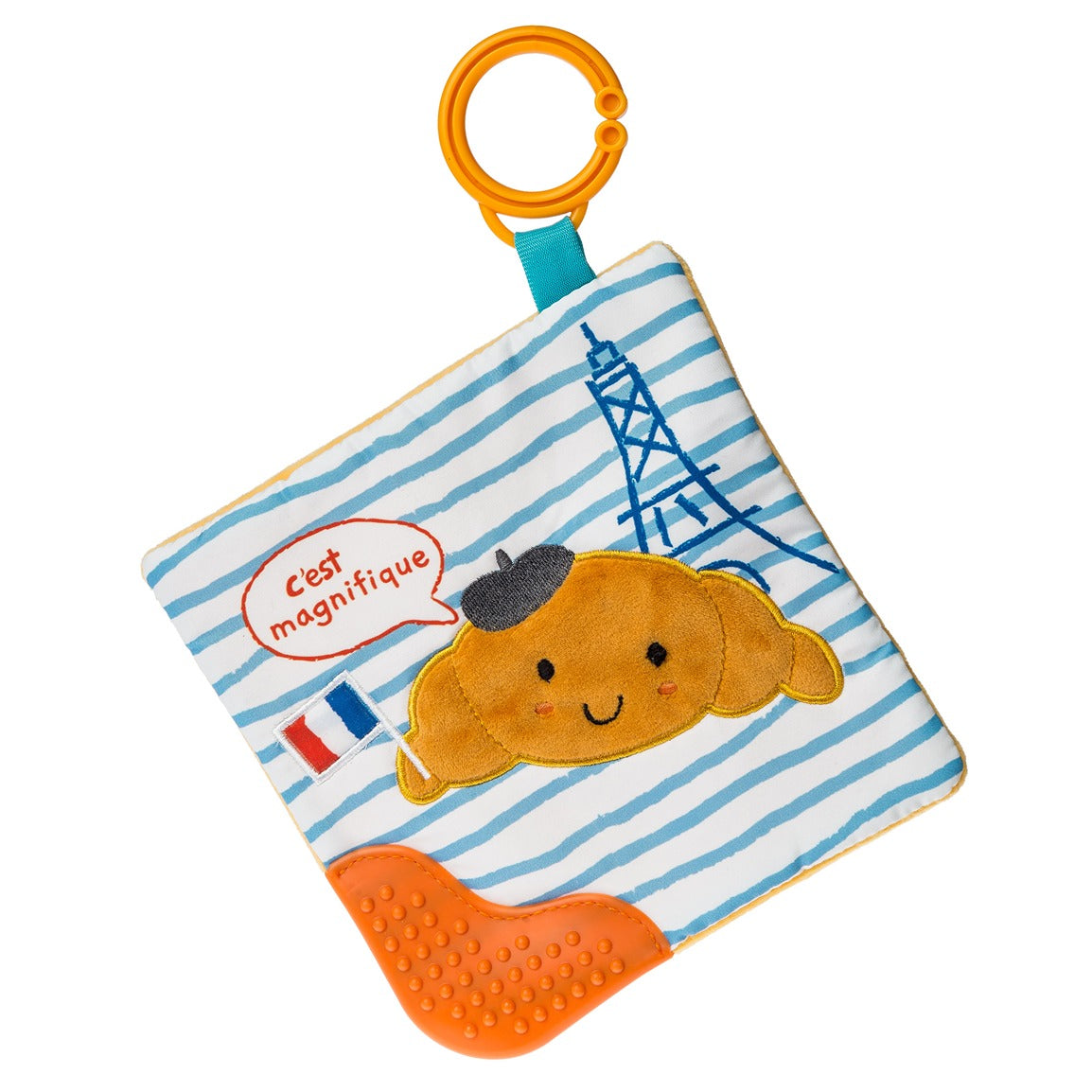 Mary Meyer Sweet Soothie Crinkle Teether-Croissant
