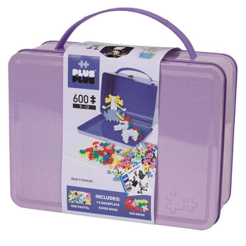 Plus Plus Metal Suitcase Pastel 600 Pieces