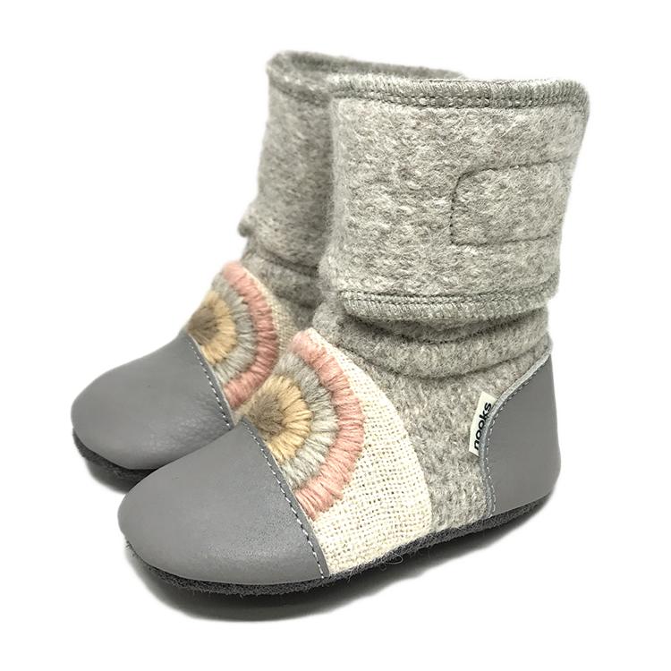 Nooks Design Rainbow Moon Booties