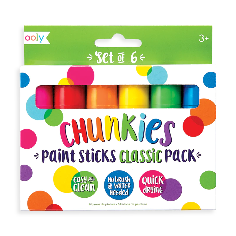 Ooly Chunkies Paint Sticks Classic - Set of 6