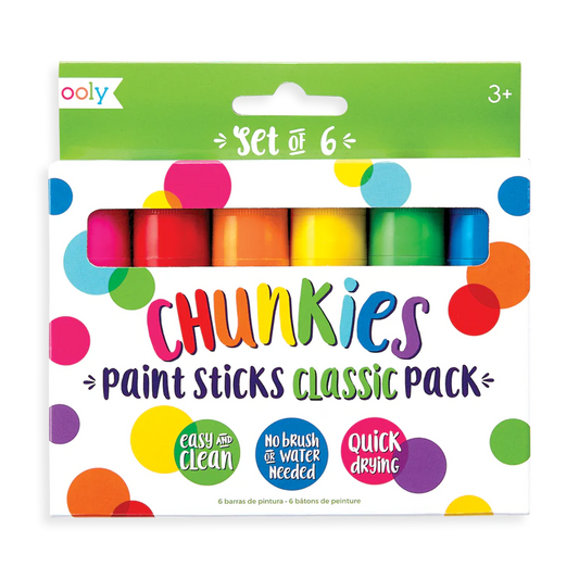 Ooly Chunkies Paint Sticks Classic - Set of 6