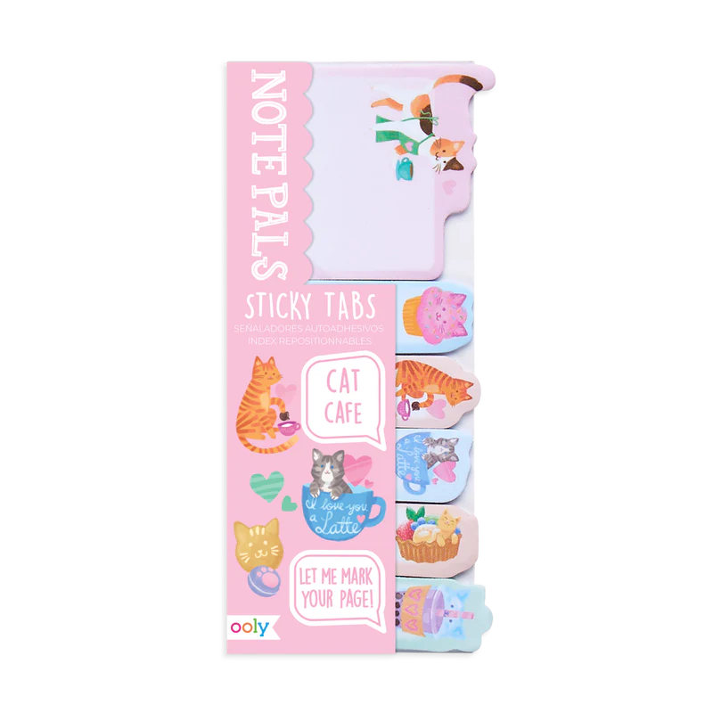 Ooly Note Pals Sticky Tabs - Cat Cafe