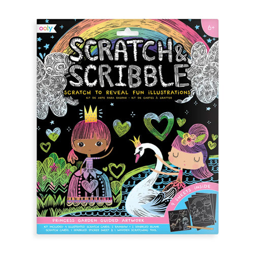 Ooly Scratch and Scribble Princess Garden