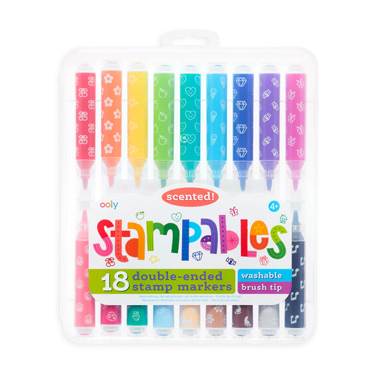 Ooly Stampables Double Ended Scented Markers - Set of 18