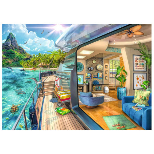 Ravensburger Tropical Island Charter 1000 Piece Puzzle