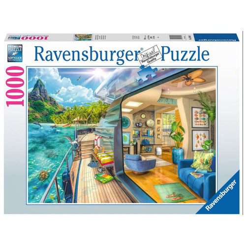 Ravensburger Tropical Island Charter 1000 Piece Puzzle
