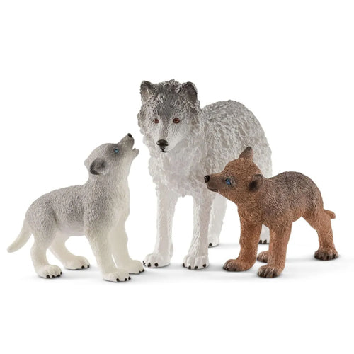 Schleich Wild Life Mother Wolf With Pups 42472