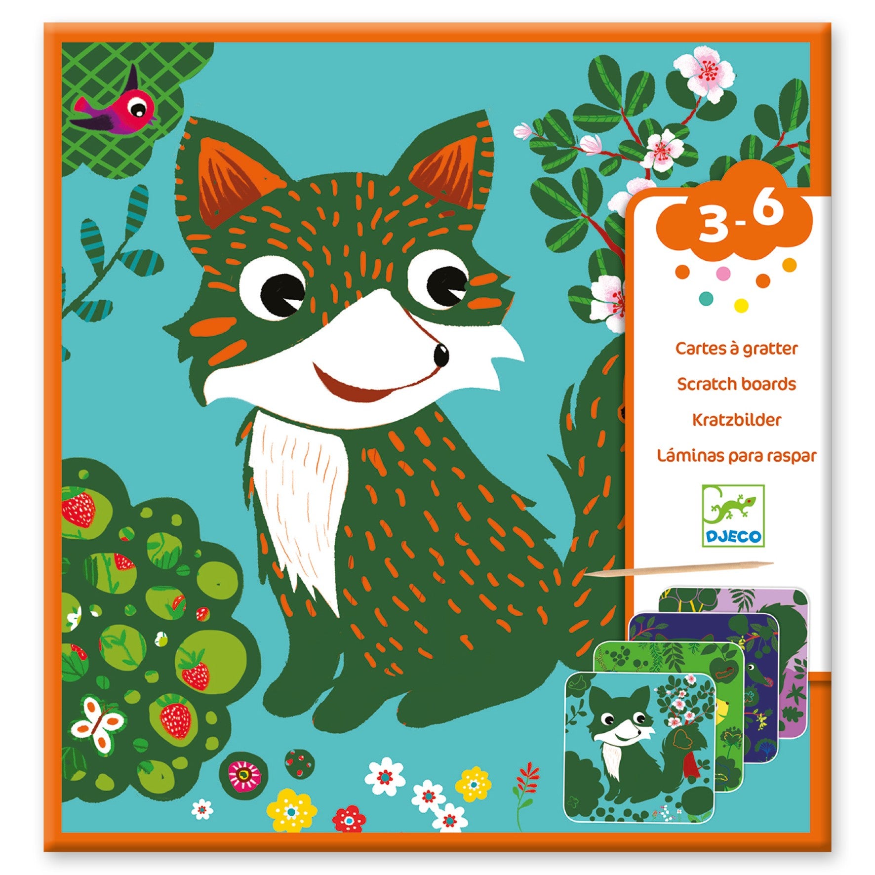 Djeco Scratch Cards Country Creatures