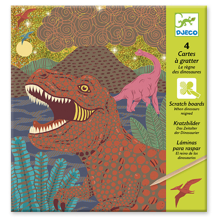 Djeco Scratch Cards When Dinosaurs Reigned