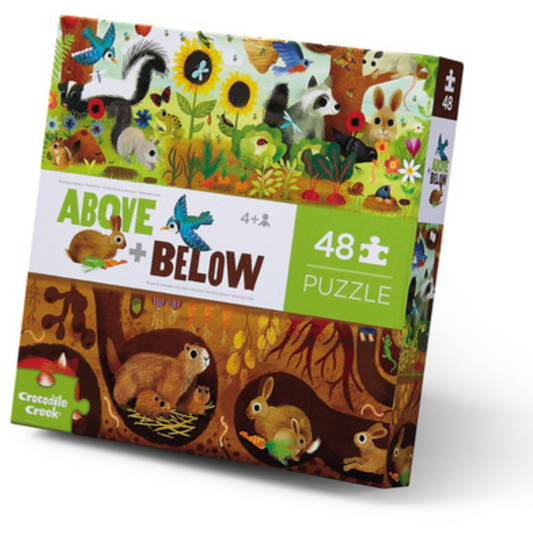 Crocodile Creek Above & Below Backyard 48 Piece Puzzle